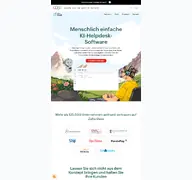 Kleine Seitenvorschau von zohodesk.com