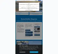 Kleine Seitenvorschau von kaiserbaeder-express.de
