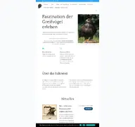 Kleine Seitenvorschau von falknerei-grieblinger.de