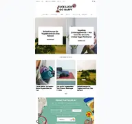 Kleine Seitenvorschau von fuckluckygohappy.de