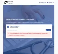Kleine Seitenvorschau von pvs-sachsen.ihre-arztrechnung.de