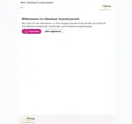 Kleine Seitenvorschau von glasfaserkundenportal.suewag.de