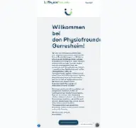 Kleine Seitenvorschau von physiofreun.de