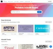 Kleine Seitenvorschau von typekit.com