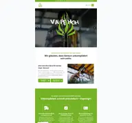 Kleine Seitenvorschau von vapehigh.de