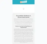 Kleine Seitenvorschau von stadtreisen-deutschland.de