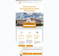 Kleine Seitenvorschau von openrathaus.oranienburg.de