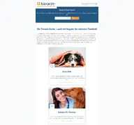 Kleine Seitenvorschau von tierarzt-onlineverzeichnis.de