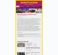 Kleine Seitenvorschau von kunstflecken.de
