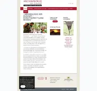 Kleine Seitenvorschau von archaeologie-der-zukunft.de