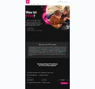 Kleine Seitenvorschau von glasfaser.telekom.de