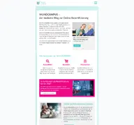 Kleine Seitenvorschau von wundcampus.de