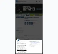 Kleine Seitenvorschau von tippspiel.come-on.de