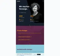 Kleine Seitenvorschau von avadis.ch