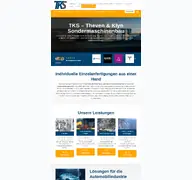Kleine Seitenvorschau von tk-sondermaschinenbau.de