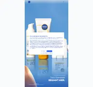 Kleine Seitenvorschau von nivea.de