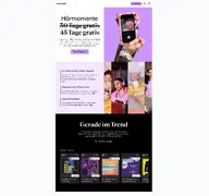 Kleine Seitenvorschau von bookbeat.com