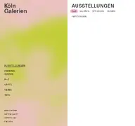Kleine Seitenvorschau von koelngalerien.de