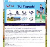 Kleine Seitenvorschau von tui.wm-tippspiel.de