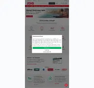 Kleine Seitenvorschau von zoxs.de