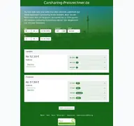 Kleine Seitenvorschau von carsharing-preisrechner.de