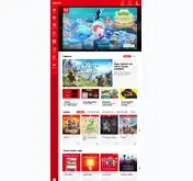 Kleine Seitenvorschau von nintendo.lu
