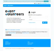 Kleine Seitenvorschau von eventvolunteers.de