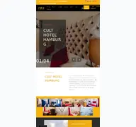 Kleine Seitenvorschau von cult-hotel-hamburg.de