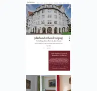 Kleine Seitenvorschau von jahrhunderthotel-leipzig.de