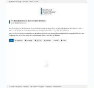 Kleine Seitenvorschau von news.bundesbank.de