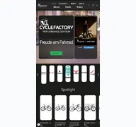 Kleine Seitenvorschau von cyclefactory-performance.de
