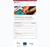 Kleine Seitenvorschau von digitalpakt.rlp.de
