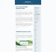 Kleine Seitenvorschau von excelblog.ch