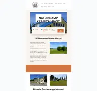 Kleine Seitenvorschau von naturcamp-kranich-rast.de