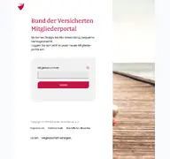 Kleine Seitenvorschau von portal.bundderversicherten.de