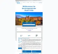 Kleine Seitenvorschau von portal.celle.de