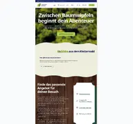 Kleine Seitenvorschau von schweriner-kletterwald.de