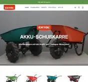 Kleine Seitenvorschau von extol-akkuschubkarre.de