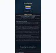 Kleine Seitenvorschau von autoembed.net