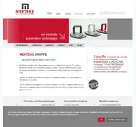 Kleine Seitenvorschau von mertens-gruppe.de