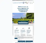 Kleine Seitenvorschau von portal.fredenbeck.de