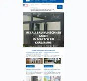 Kleine Seitenvorschau von metallbau-kunschner.de