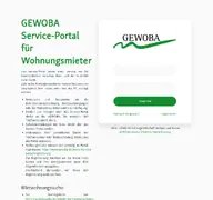 Kleine Seitenvorschau von portal.gewoba.de