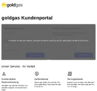 Kleine Seitenvorschau von portal.goldgas.de