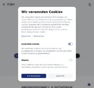 Kleine Seitenvorschau von e-zert.de