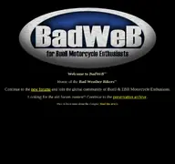 Kleine Seitenvorschau von badweatherbikers.com