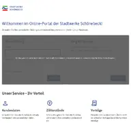 Kleine Seitenvorschau von portal.stadtwerke-schoenebeck.de