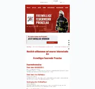 Kleine Seitenvorschau von feuerwehr-prenzlau.de