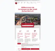Kleine Seitenvorschau von portal.stadt-zerbst.de