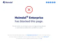 Kleine Seitenvorschau von blockedbyheimdalsecurity.com